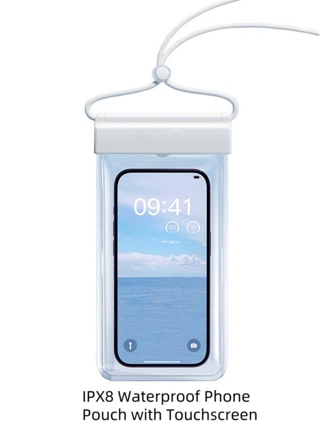 Noor&Star Waterproof Phone Case, IPX8 Certified 30M Waterproof Phone Pouch Waterproof Cell Phone Case Fit for Big Phones up to 7.2 , for touch screen swimming, snorkeling, and water activities  - Image 1
