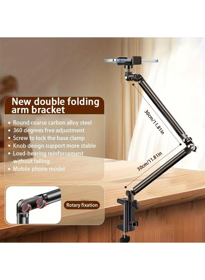 Two Arms Multi Axis Adjustable Phone Holder For Live Streaming Recording Vlogs - Image 3