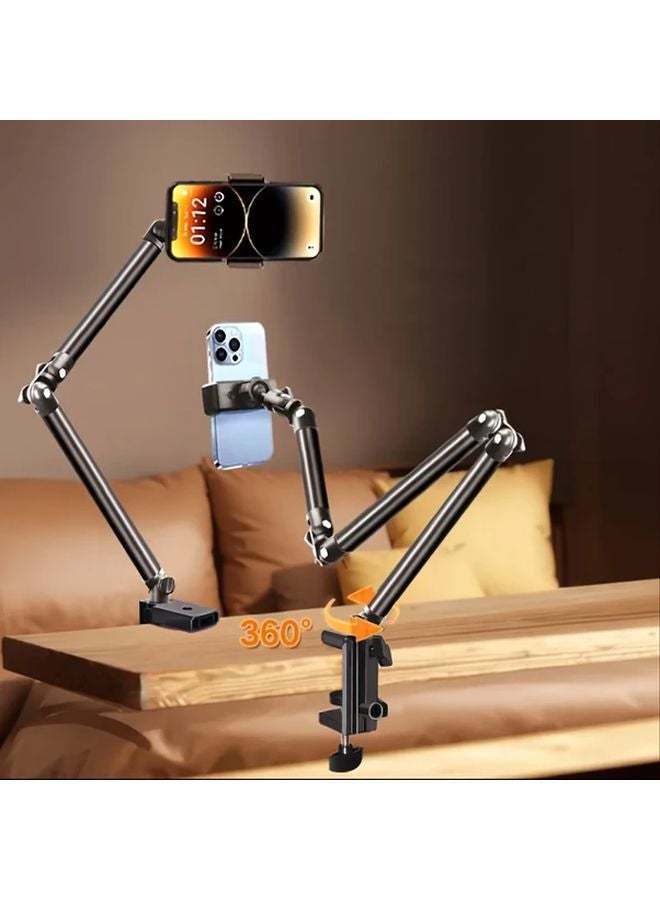 Two Arms Multi Axis Adjustable Phone Holder For Live Streaming Recording Vlogs - Image 2