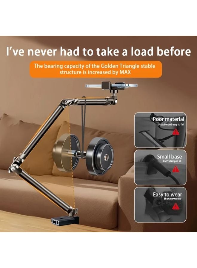 Two Arms Multi Axis Adjustable Phone Holder For Live Streaming Recording Vlogs - Image 5