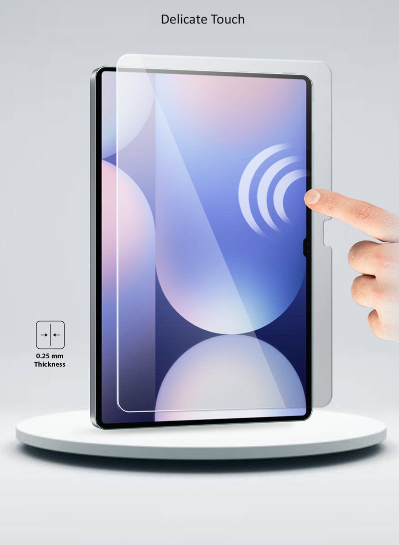 دبليو تيك Samsung Galaxy Tab S10 Ultra 5G 2024 (14.6 بوصة) X920 X926B 9H Ultra HD واقي شاشة من الزجاج المقوى - شفاف - Image 5