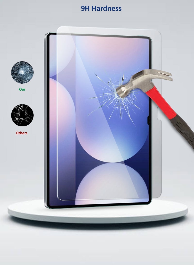 دبليو تيك Samsung Galaxy Tab S10 Ultra 5G 2024 (14.6 بوصة) X920 X926B 9H Ultra HD واقي شاشة من الزجاج المقوى - شفاف - Image 3