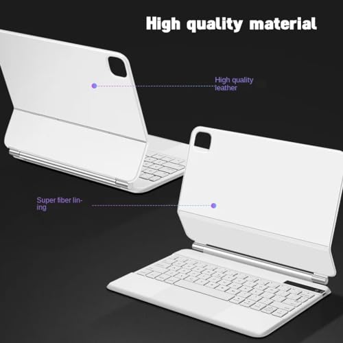 Concept Kart iPad Magic Style Keyboard Case for iPad Air 13 inch (M2) 2024, iPad Pro 12.9 Inch (6th Generation), 3-Level Backlight, Large Multi-Touch Gesture Trackpad, Floating Cantilever Magnetic Keyboard Cover - Image 5