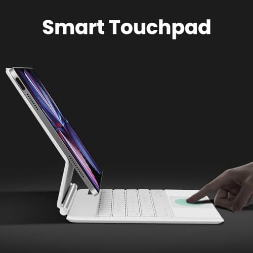 Concept Kart iPad Magic Style Keyboard Case for iPad Air 13 inch (M2) 2024, iPad Pro 12.9 Inch (6th Generation), 3-Level Backlight, Large Multi-Touch Gesture Trackpad, Floating Cantilever Magnetic Keyboard Cover - Image 2