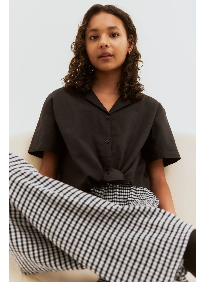 اتش اند ام Textured Jersey Trousers