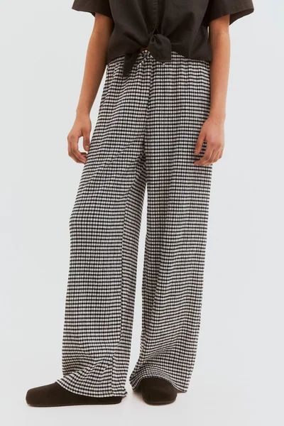 H&M Textured Jersey Trousers
