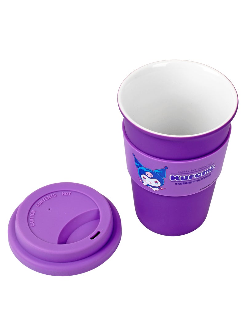 Sanrio Kuromi 400ml Ceramic Coffee Cup With Holder - Image 4
