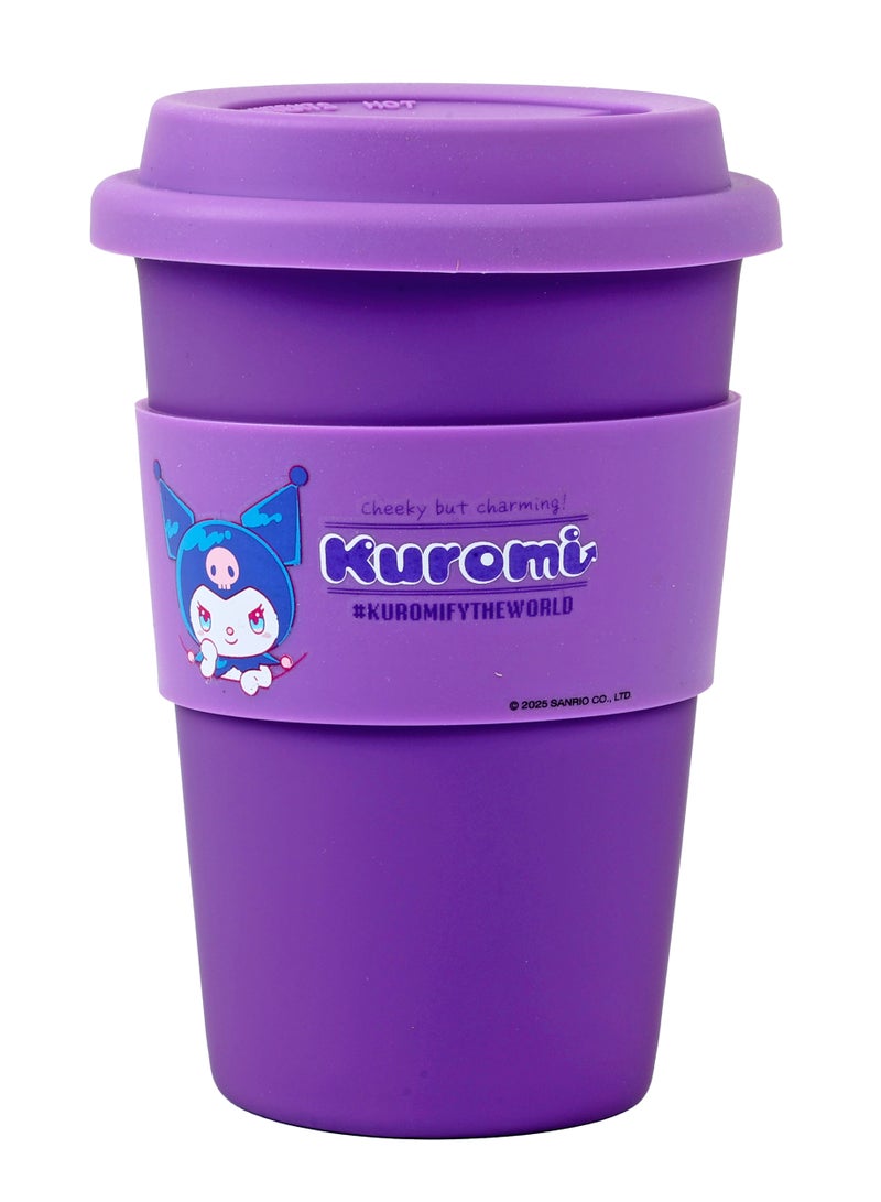 Sanrio Kuromi 400ml Ceramic Coffee Cup With Holder - Image 1