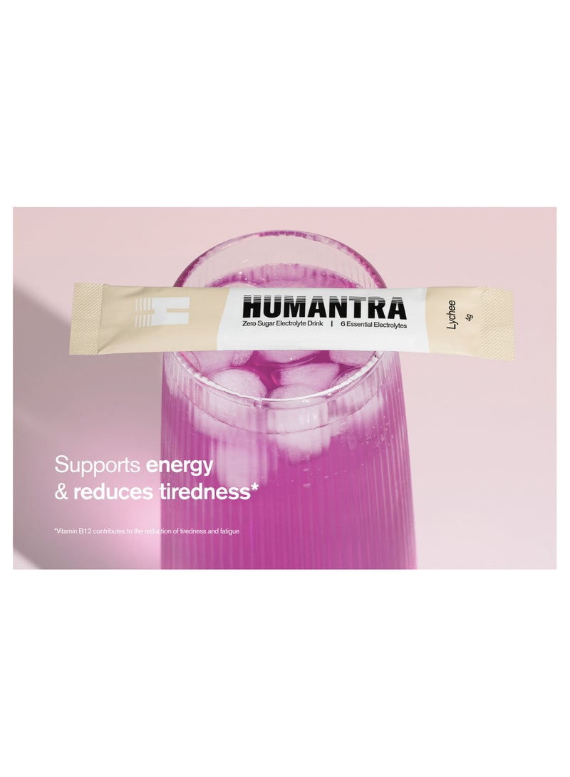 Humantra Lychee Electrolyte Hydration 3.9gm Pack Of 10 - Image 4