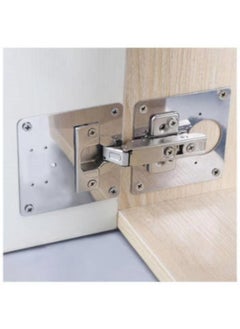 Generic Cabinet Door Hinge Repair Plate,Kitchen Cupboard Door Hinge Repair Kit,Hinge Repair Brackets Kit Includes Fixing Screws,for Wood,Furniture,Shelves,Cabinet (1set)  - Image 3