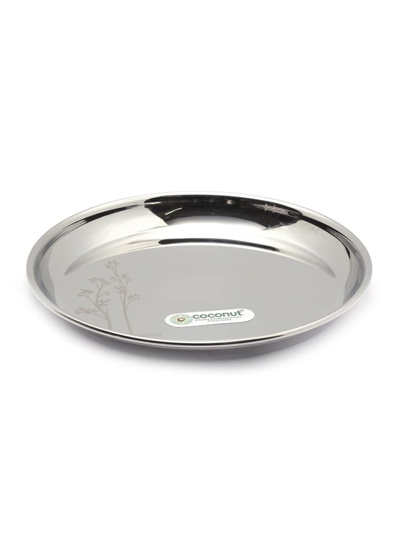 Coconut coconut Stainless Steel Laser Design Dinner Plate - Model - P5 - Set of 6-20 cm  - Image 3