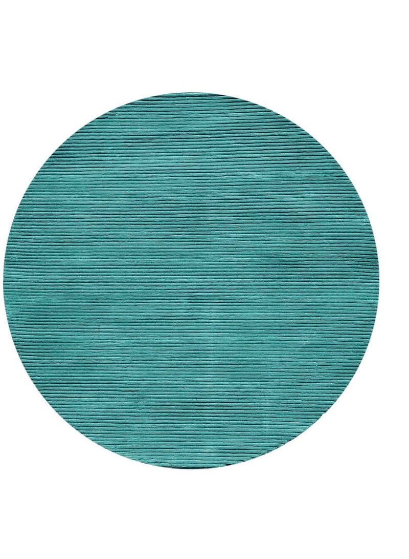 VENICE -100% VISCOSE RUG 150 CMS ROUND- TURQUOISE - Image 1