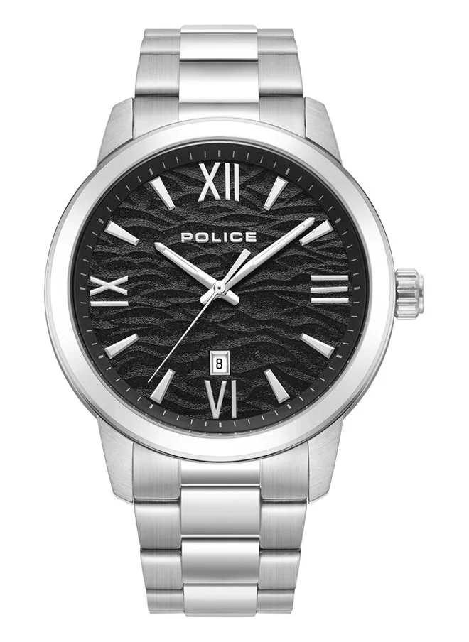 POLICE Men's Analog Round Shape Stainless Steel Wrist Watch PEWJH0004904 - 44 Mm