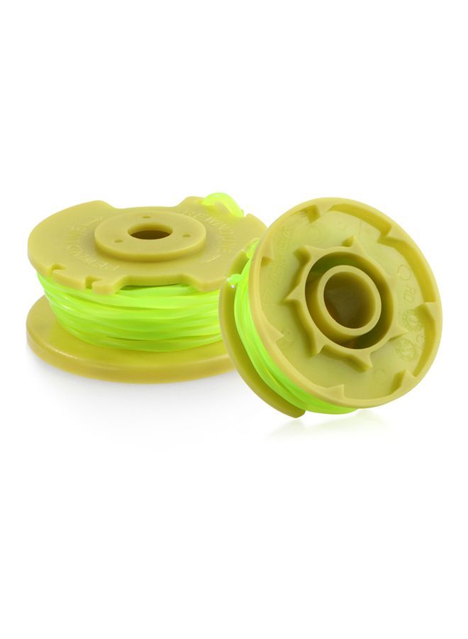 NIBEMINENT 3-Piece Replaceable Automatic Mower Feed Thread Spool Green/Yellow 6x3x6cm - Image 2