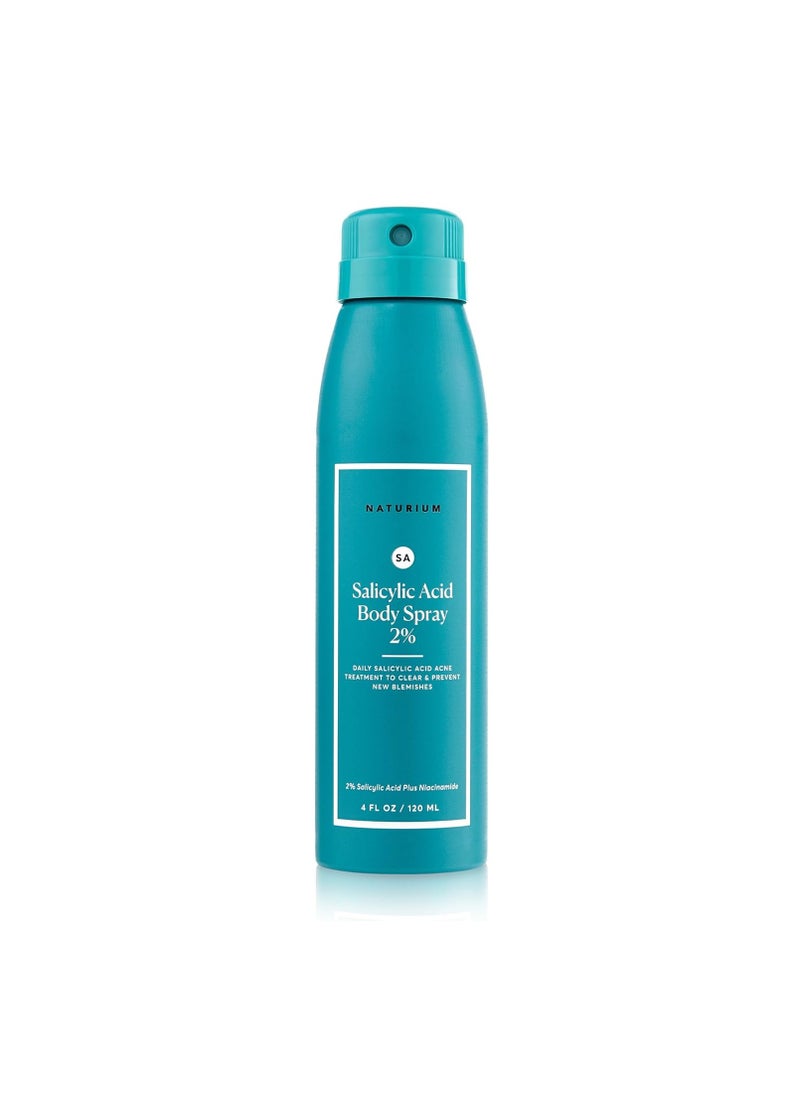 NATURIUM Naturium Salicylic Acid Body Spray 2%, Blemish-Fighting & Pore Treatment, with Niacinamide plus Encapsulated Salicylic Acid, 4 oz  - Image 1