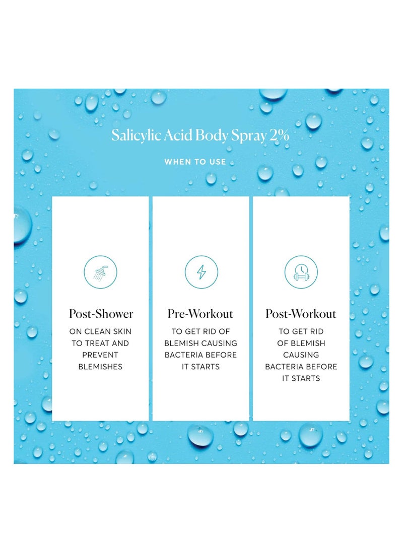 NATURIUM Naturium Salicylic Acid Body Spray 2%, Blemish-Fighting & Pore Treatment, with Niacinamide plus Encapsulated Salicylic Acid, 4 oz  - Image 3