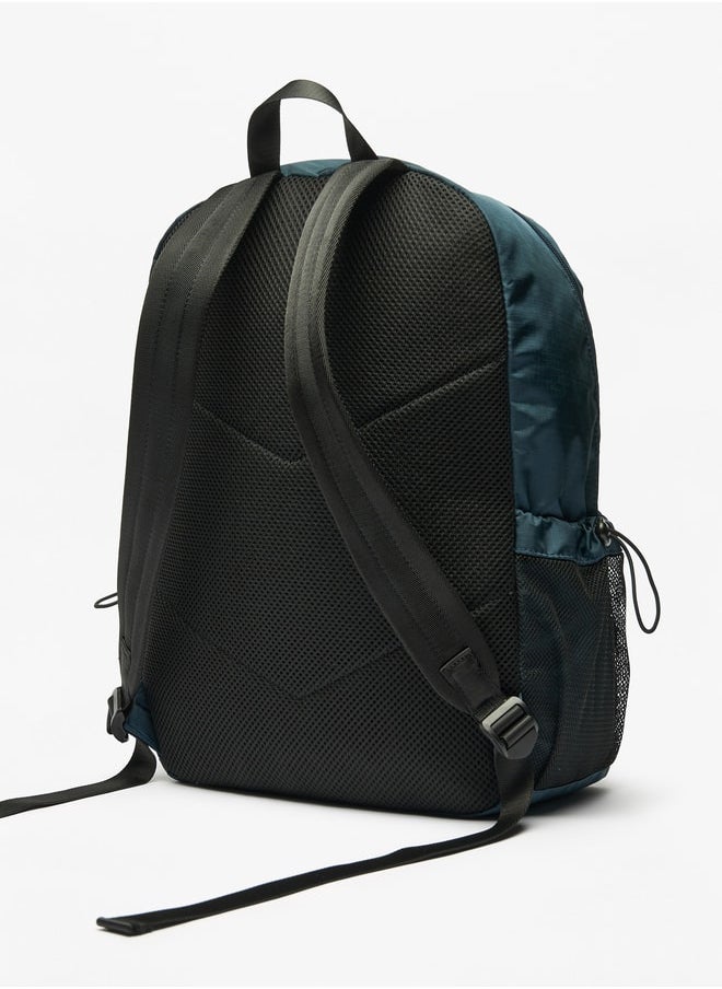 Lee Cooper Men's Logo Print Backpack with Adjustable Straps and Zip Closure  - Image 3