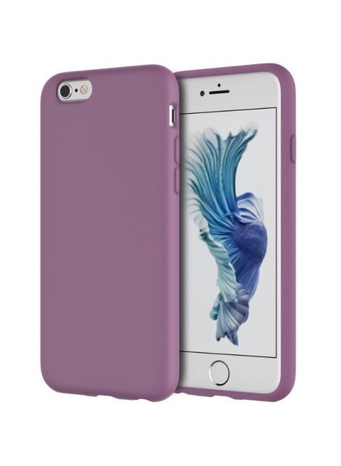Compatible with iPhone 6/6S Case 4.7 Inch Slim Liquid Silicone 4 Layers Soft Gel Rubber Shockproof Protective Phone Case with Anti Scratch Microfiber Lining (Lavender)