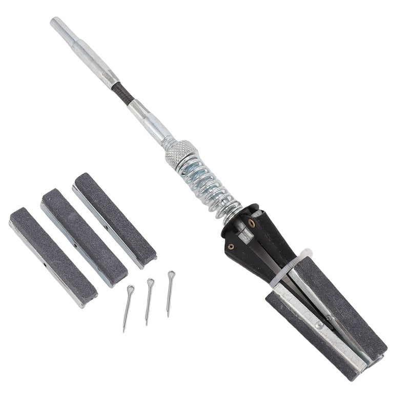 Engine Cylinder Hone Deglazer 2in 3 Jaw 220 Grit Engine Cylinder Hone Tool with 3Pcs Long Stones - Image 1