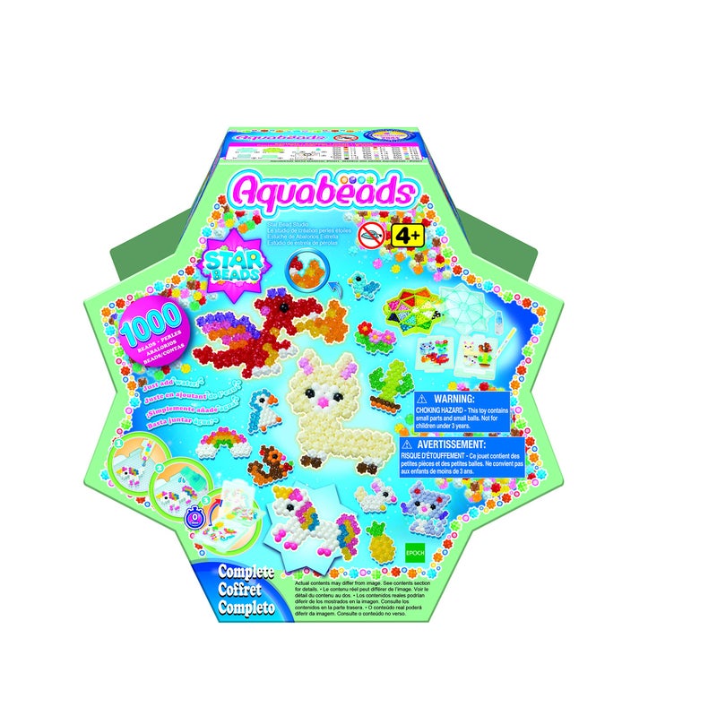 Aquabeads Star Bead Studio Complete Arts Crafts Bead Kit for Kids Ages 4 Over 1000 Beads Including Star Beads and Double Sided Bead Pen Tool - Image 2