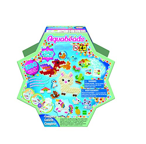 Aquabeads Star Bead Studio Complete Arts Crafts Bead Kit for Kids Ages 4 Over 1000 Beads Including Star Beads and Double Sided Bead Pen Tool - Image 1