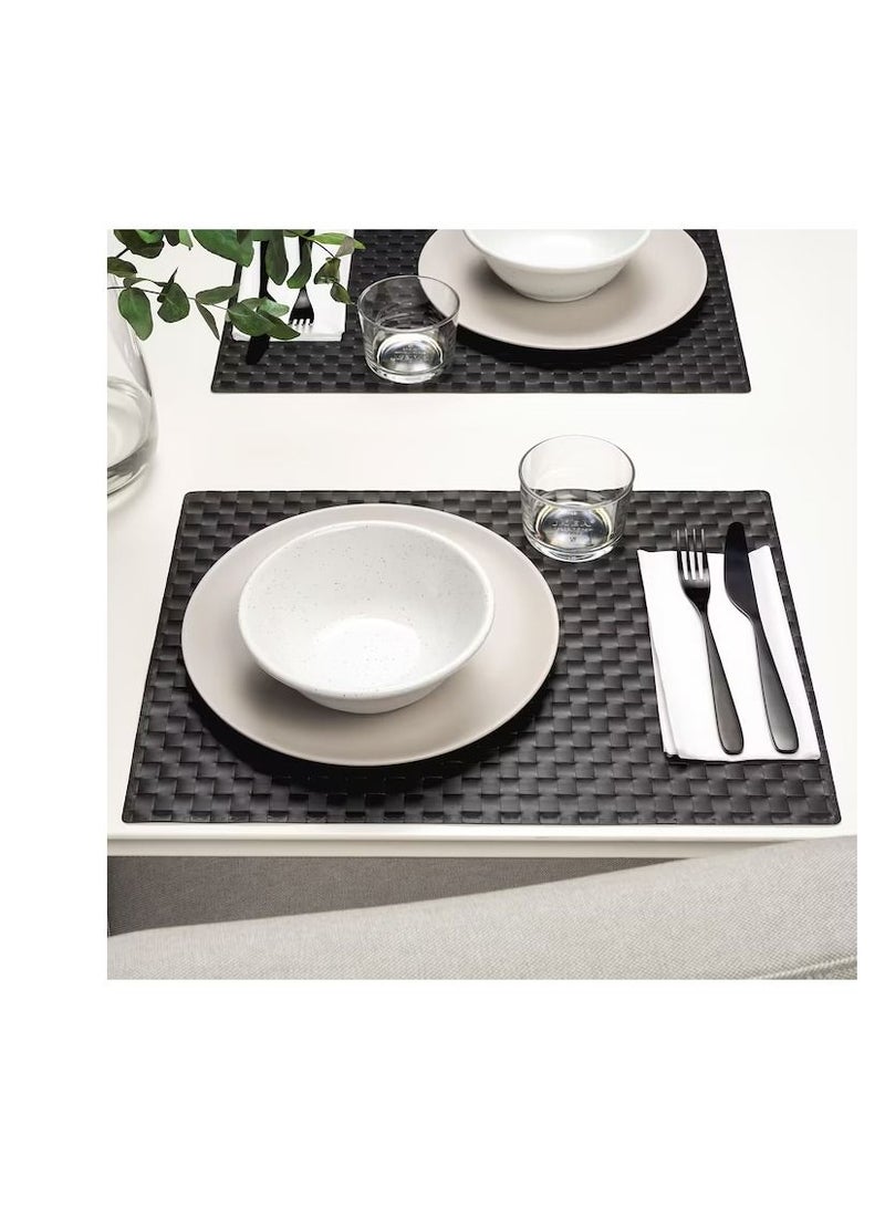 Place mat, black46x33 cm - Image 3