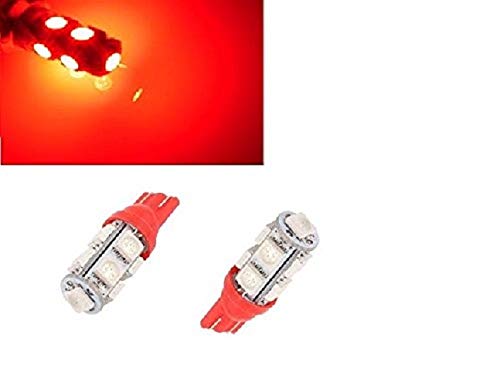 PA 9 SMD (RED) LED Parking Bulb Pilot Light/License Plate car Lights for Mahindra XUV 500 (Pair / 12V) - Image 2