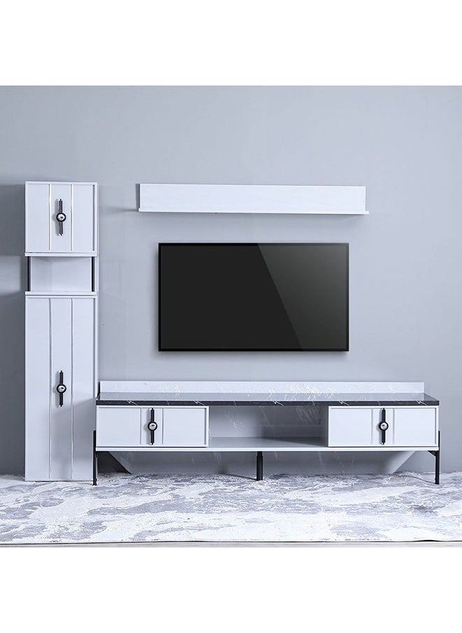 DANUBE HOME Form TV Cabinet For Up To 75 Inches TV Multifunctional Home Theater TV Rack Grey 185x47x53 cm  - Image 4