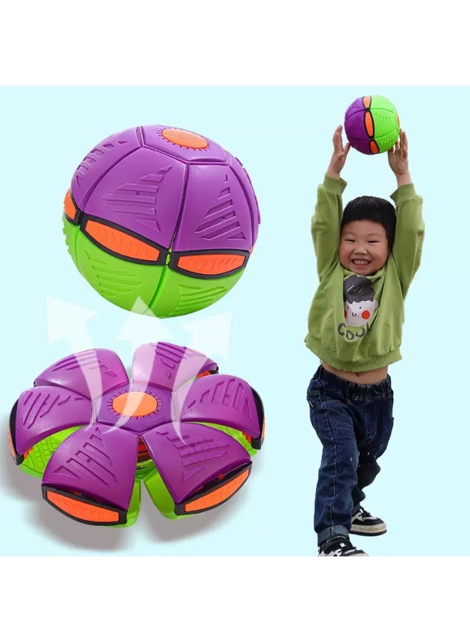 Bouncy Ball Step On The Ball Children's Toys Frisbee Flying Saucer Deformation Ball Foot Step On The Luminous Bouncing Ball - Image 1