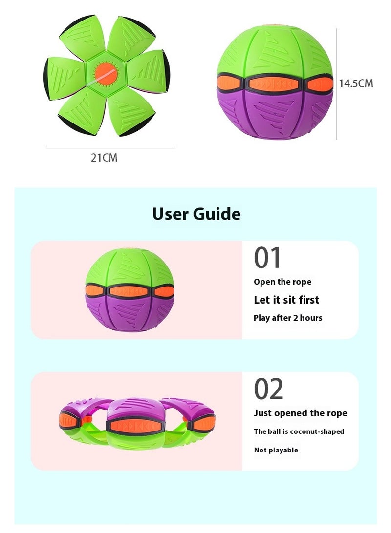 Bouncy Ball Step On The Ball Children's Toys Frisbee Flying Saucer Deformation Ball Foot Step On The Luminous Bouncing Ball - Image 4