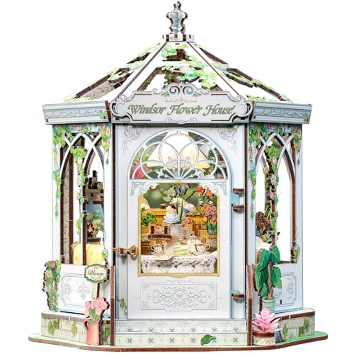 CUTEBEE Garden House Book Nook Kit DIY Miniature House Kit for Teens Adults 3D Wooden Puzzle Booknook Tiny House Building Kit for Book Lovers Gift for Bride and Groom Family Friends - Image 1