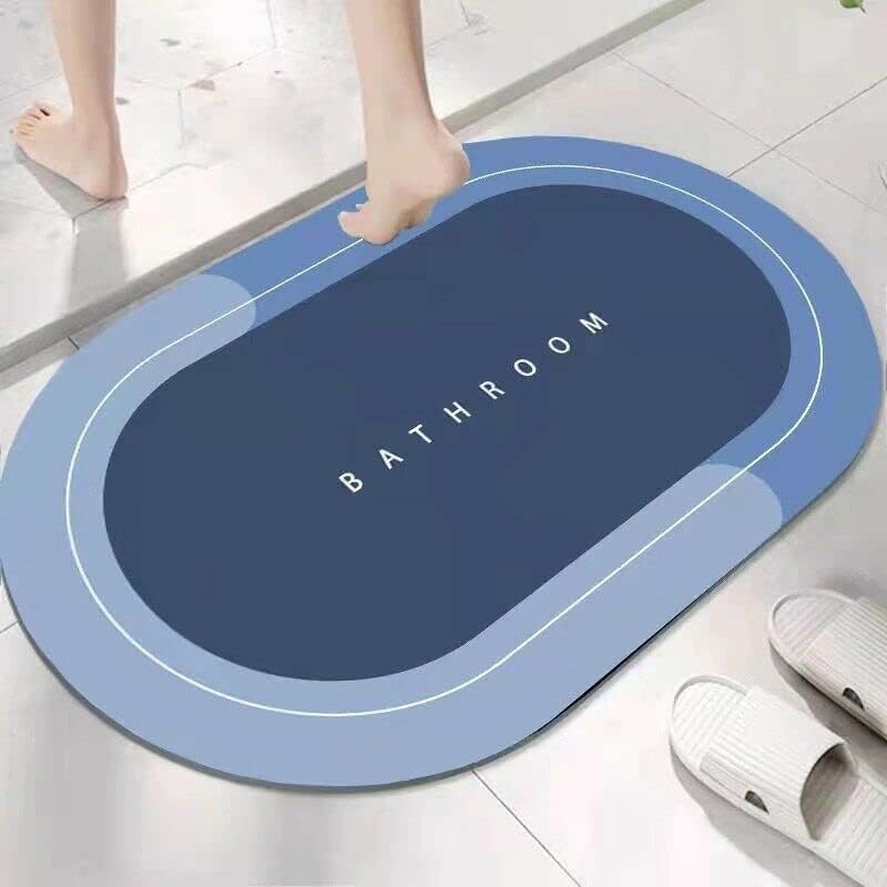 DALUCI 2 Pcs Bath Mats | Door Mats for Home | Bathroom Mat | Anti Skid Mat for Bathroom Floor Super Absorbent Soft Carpet, Quick Dry Dirt Barrier for Home Office Kitchen 40 * 60 cm Multicolor - Image 2