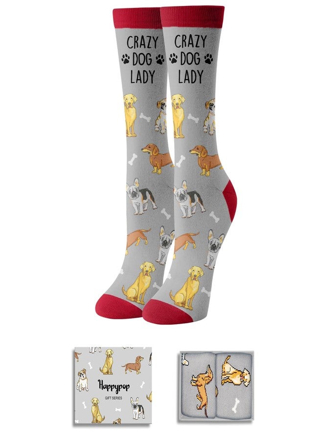Happy Pop HAPPYPOP Funny Socks for Dog Women - Dog Lady Gifts for Women, Crazy Pet Lovers Gifts for Lady - Image 1