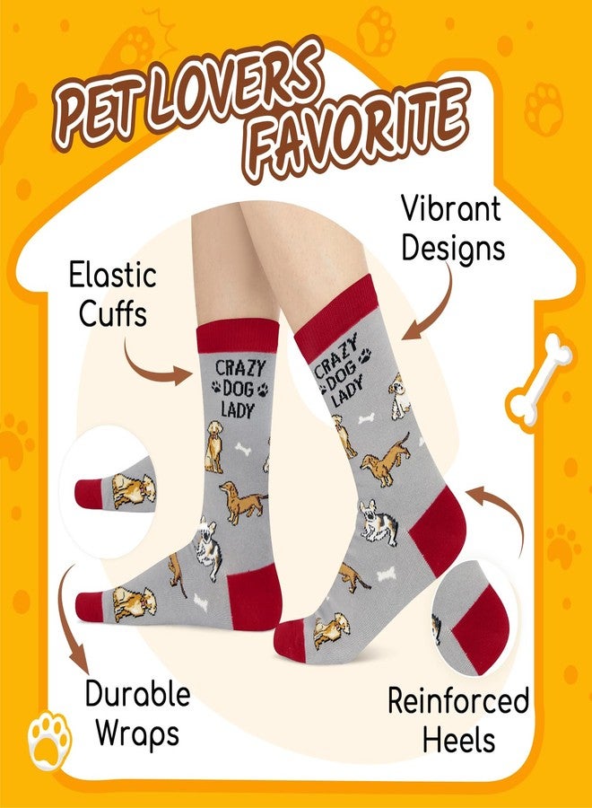 Happy Pop HAPPYPOP Funny Socks for Dog Women - Dog Lady Gifts for Women, Crazy Pet Lovers Gifts for Lady - Image 2