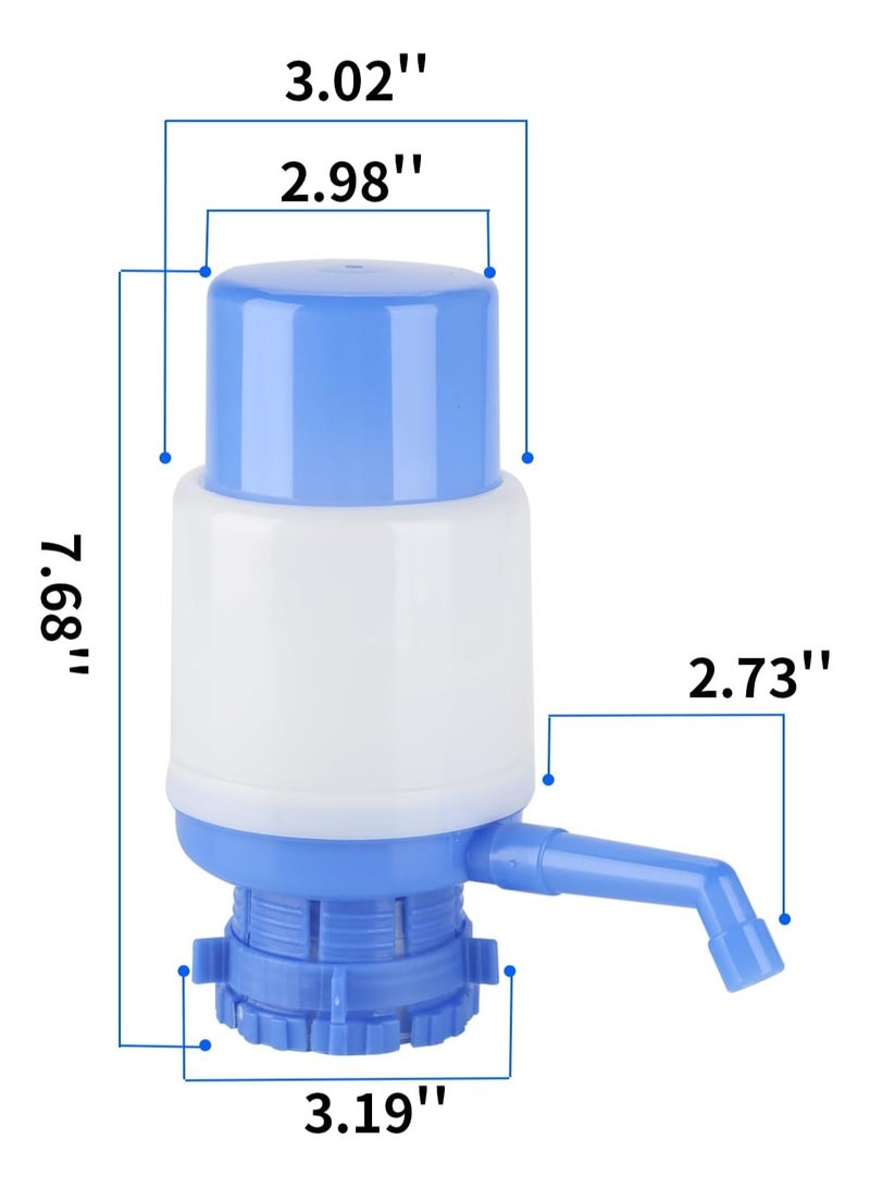 Manual Water Pump Dispenser, Drinking Water Hand Press Pump for Bottled Water Dispenser-Home Office - Image 2