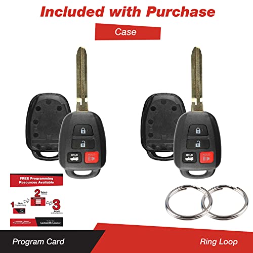 KeylessOption غطاء مفتاح عن بعد بدون مفتاح KeylessOption لسيارة تويوتا كامري وساين HYQ12BDM - Image 3