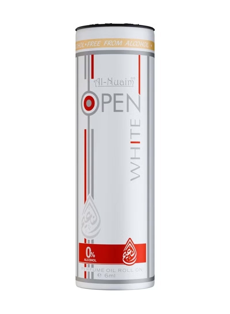 Al Nuaim Al-Nuaim Barrel Series Open White Attar Roll On Perfume Oil 6ml | Alcohol Free Concentrated Ittar for Men & Women | Long Lasting Fresh Citrus Floral Musky Fragrance | Premium Arabic Perfume Oil Pocket Size - Image 2