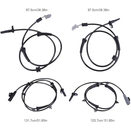 Hiolpen 4pcs ABS Wheel Speed Sensor Fit for 2007-2012 for Nissan Altima 2009-2014 for Nissan Maxima Rear Left Rear Right Front Left Front Right ABS Sensors - Image 2