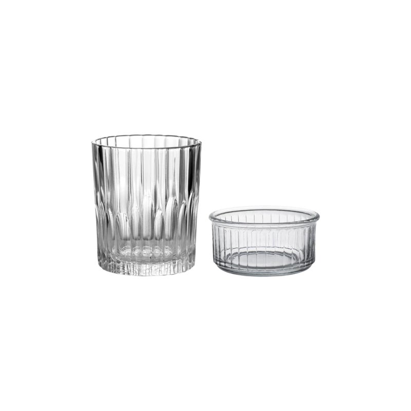 Duralex® Drinking Set of 4 Pieces Includes 2 Clear Whiskey Glass of 310ml Each and 2 Clear Glass Ramekin Bowls of 240ml Each | Ultra Scratch Resistant Tempered Glass - Image 4