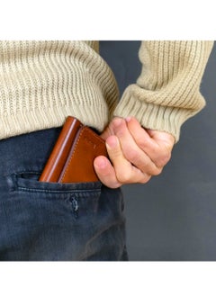 Motevia Motevia 3 Layer Genuine Leather Wallet Purse Pouch Card Money Holder Mens Genuine Leather with 5 Inner Pockets by Motevia (Havan)  - Image 4