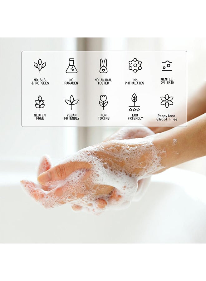 APPTI Foaming Hand Soap Refill Tablets Naturally Safe Rich Lather Hand Wash Refill Tablets Variety Fragrance Strawberry Lavender Rose Unscented 8 Pack Makes 8x 8.75 fl oz Bottles Of Soap - Image 5