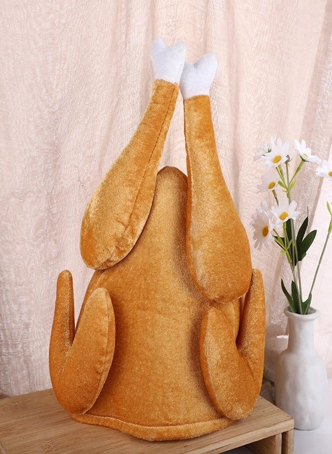 Ankelesz Roasted Turkey Hat, Thanksgiving Turkey Costume Funny Hat for Holiday Party Favors Party Supplies - Image 3