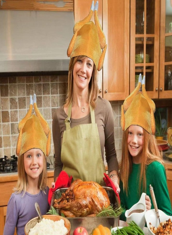 Ankelesz Roasted Turkey Hat, Thanksgiving Turkey Costume Funny Hat for Holiday Party Favors Party Supplies - Image 2