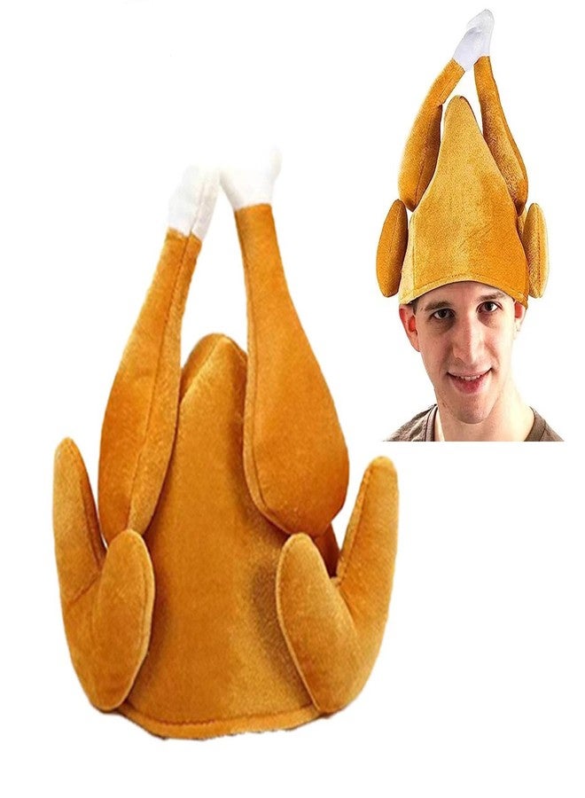 Ankelesz Roasted Turkey Hat, Thanksgiving Turkey Costume Funny Hat for Holiday Party Favors Party Supplies - Image 1