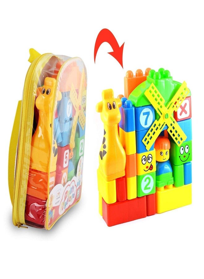 RPC99 Creative & Learning Building Blocks Toys with Cartoon Figure for Kids (35 pc) (Multi-Color) (Non-Toxic Plastic) (3+ yr) - Image 2