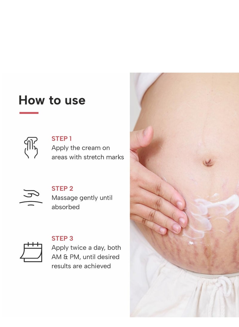DERMATOUCH DERMATOUCH Bye Bye Stretch Mark Cream for Pregnancy to Reduce Stretch Marks & Scars | With Shea Butter & Cocoa Butter | 125G  - Image 5