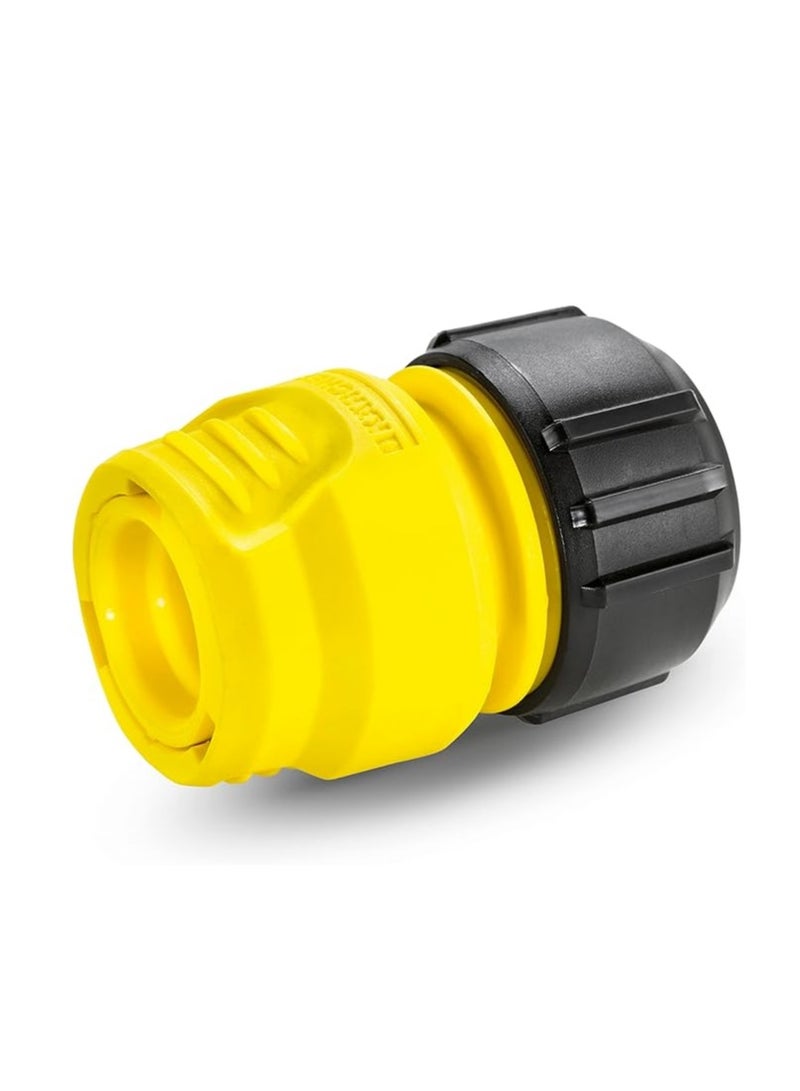 KARCHER Universal hose connector compatible with all types of household hoses, ideal for use with pressure washers and water hoses. - Image 1