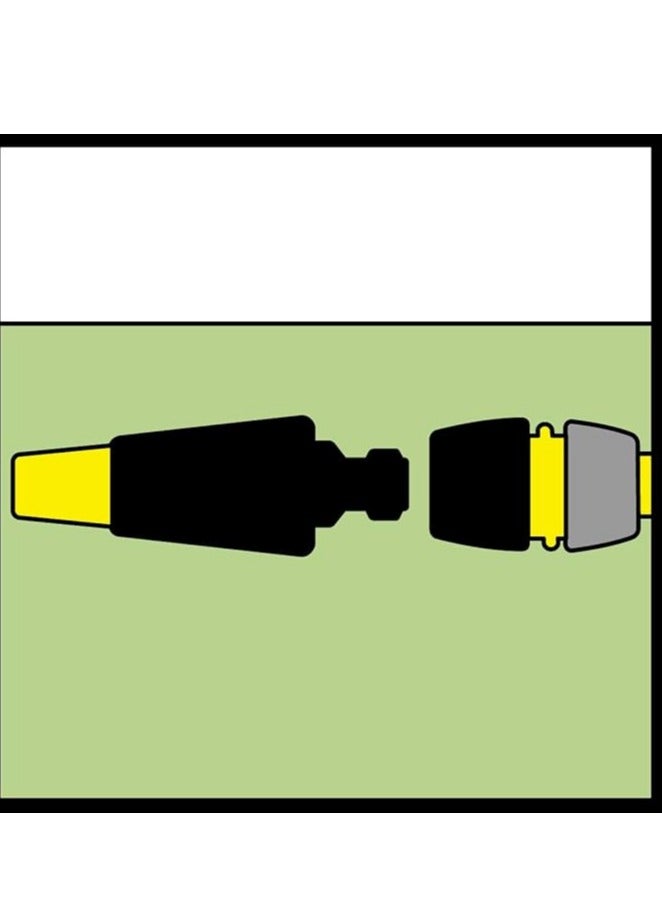 KARCHER Universal hose connector compatible with all types of household hoses, ideal for use with pressure washers and water hoses. - Image 3