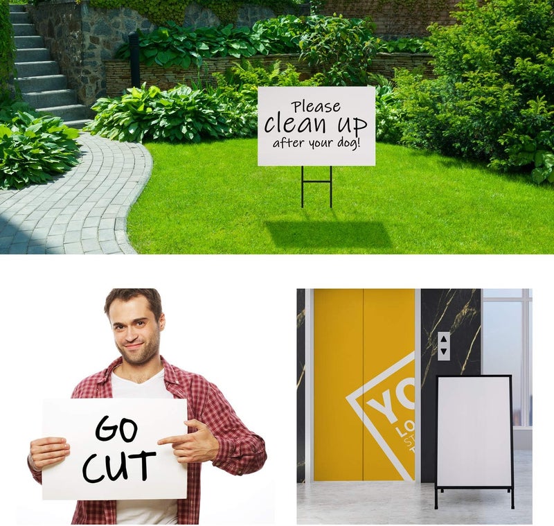 T-Sign Corrugated Plastic Sheet for Indoor and Outdoor Use - 3/16 Inch Thick Poster Board, 24x36 Inches - Pack of 5 White Plastic Board Sheets - Waterproof Coroplast Sheets and Lightweight Blank Yard Signs - Image 2
