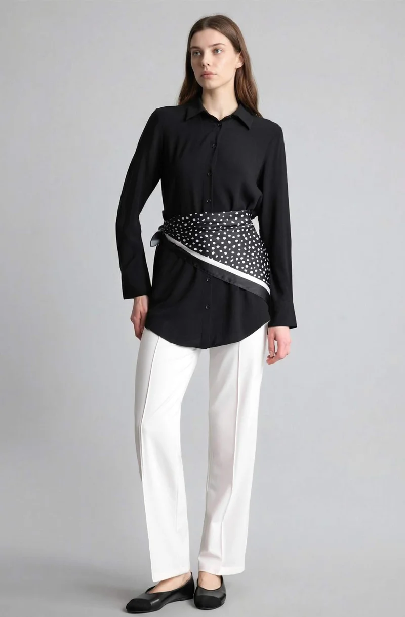 DeFacto Regular Fit Shirt Collar Long Sleeve Tunic